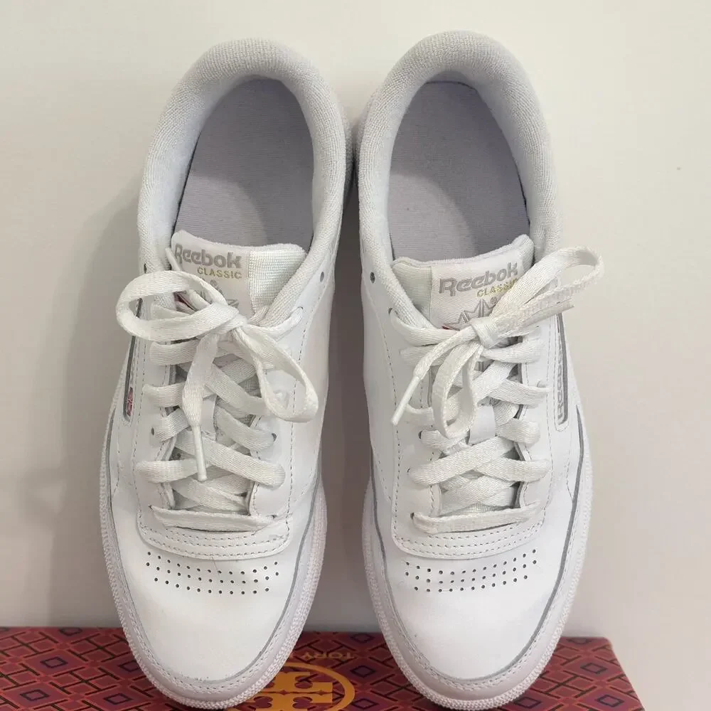 Size 8 - Reebok Club C 85 White Light Grey Women’s Size 8 Vintage Reebok